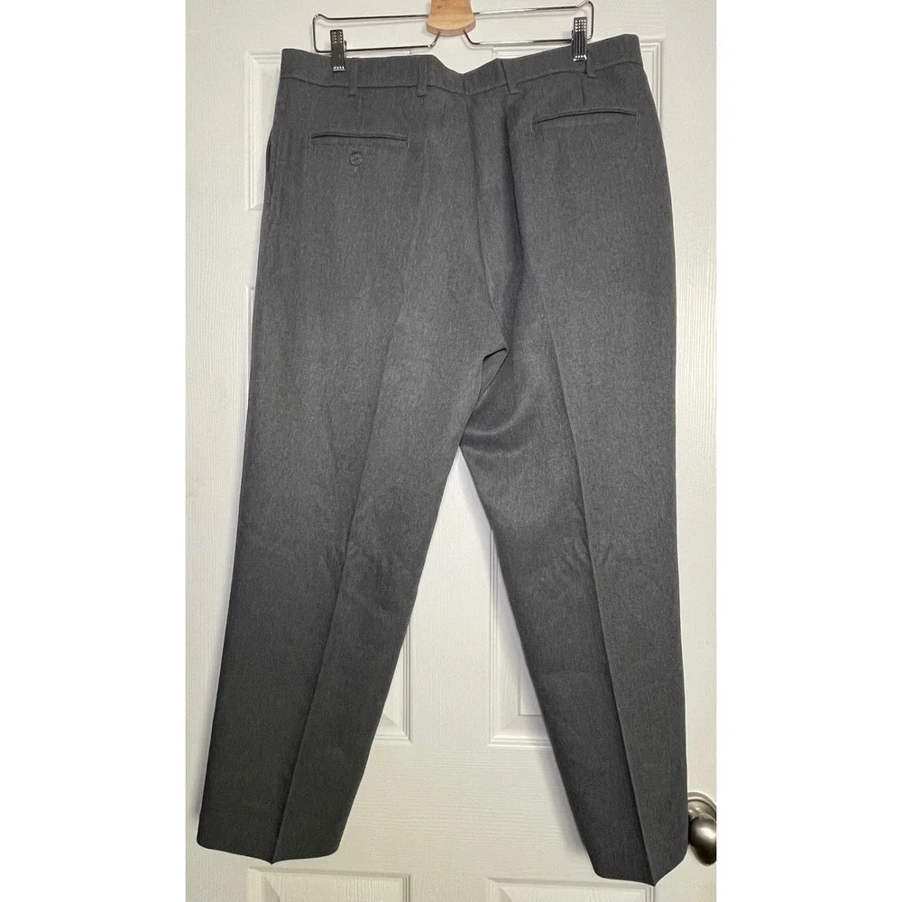 Vintage Levi's‎ Action Slacks Gray Dacron Polyester Dress Pants W38 L29